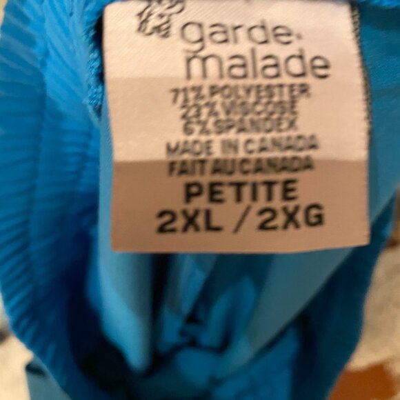 Petite length, Garde Malade, Jogger Scrub pants, Retro Blue - Picture 3 of 3